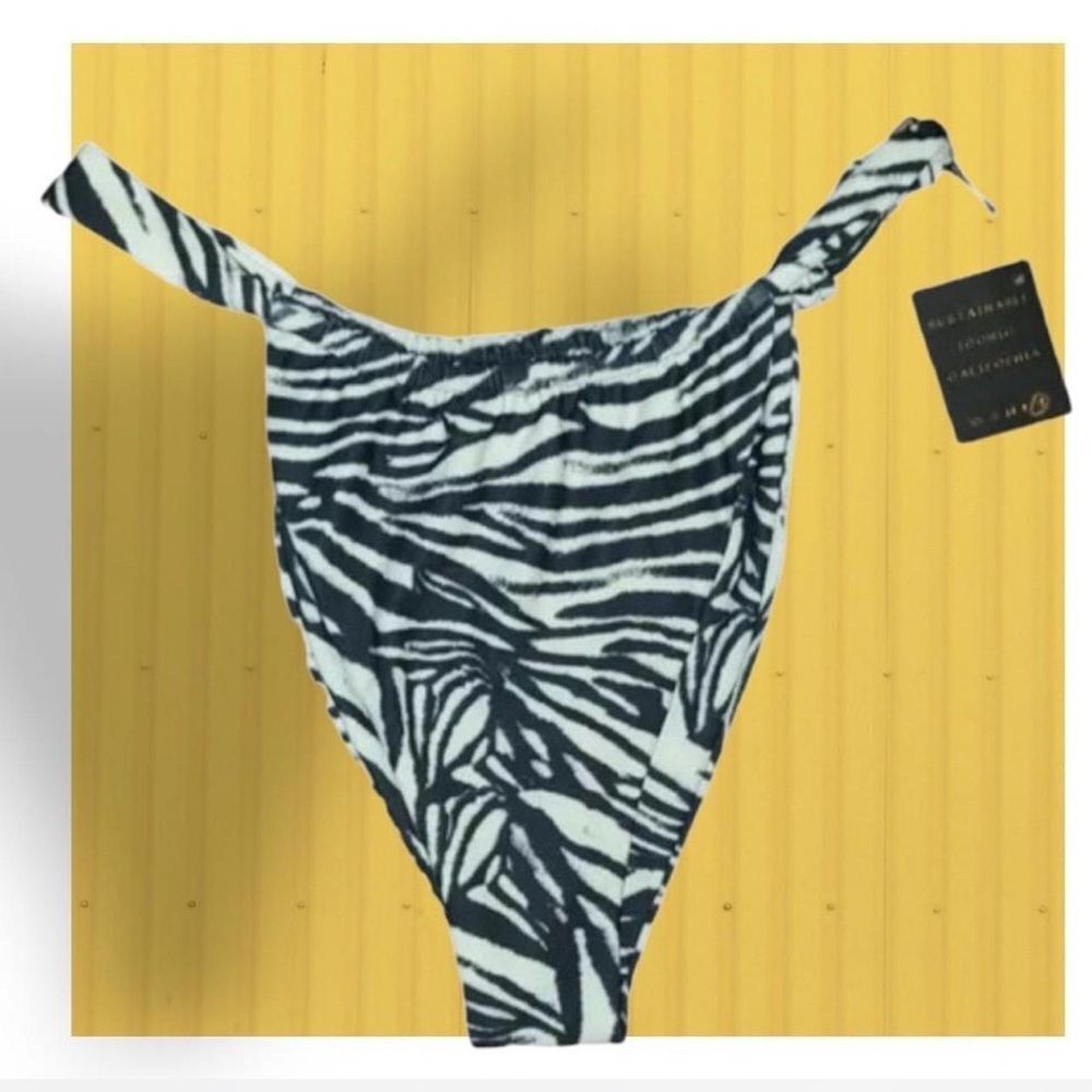 Skatie Zebra Print Bikini Bottom - Picture 1 of 6